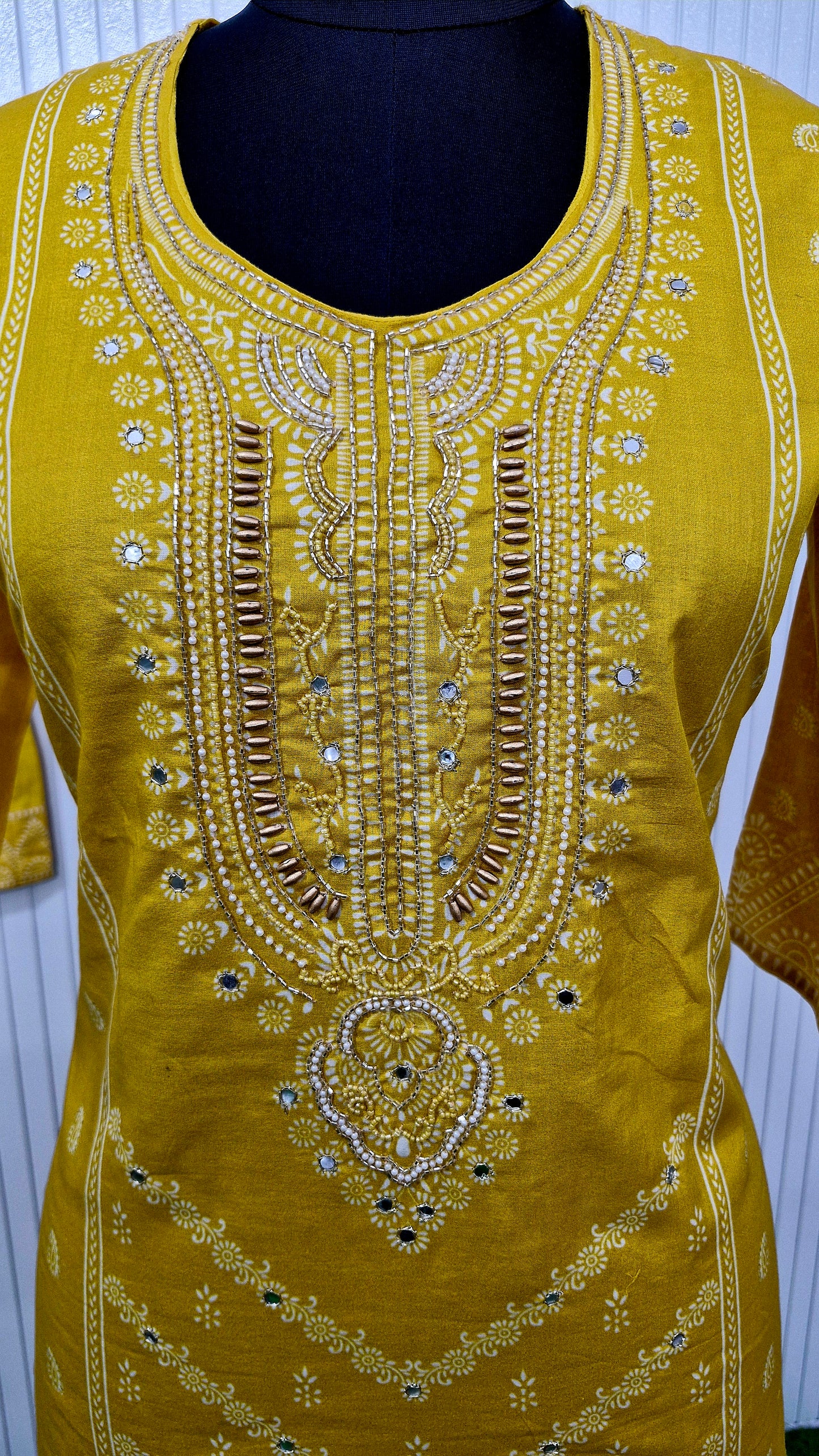 Sunshine Charm Mustard Kurta Set