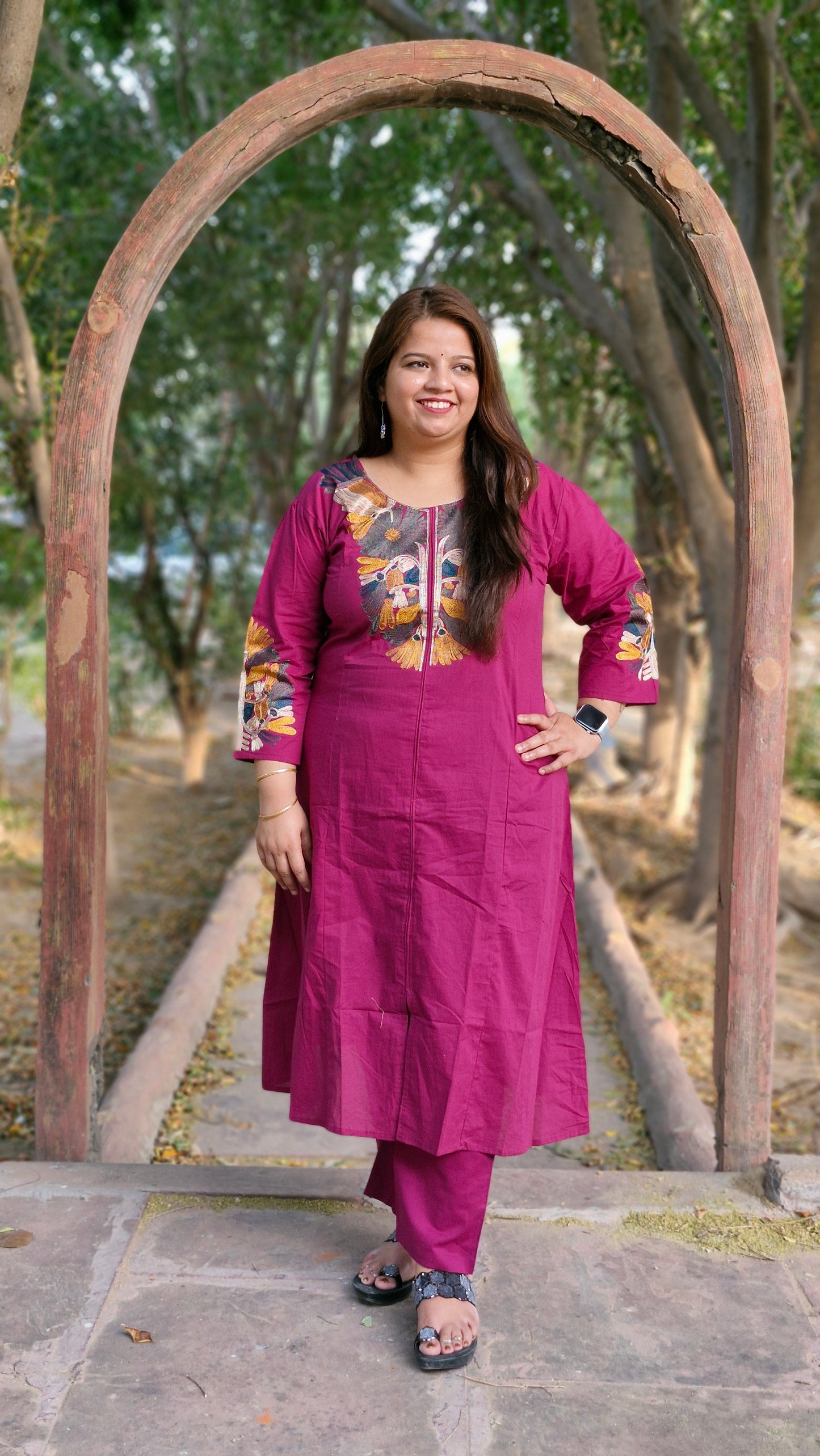 Vine three piece frock Suit Set